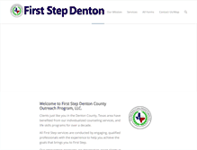 Tablet Screenshot of firststepdenton.com